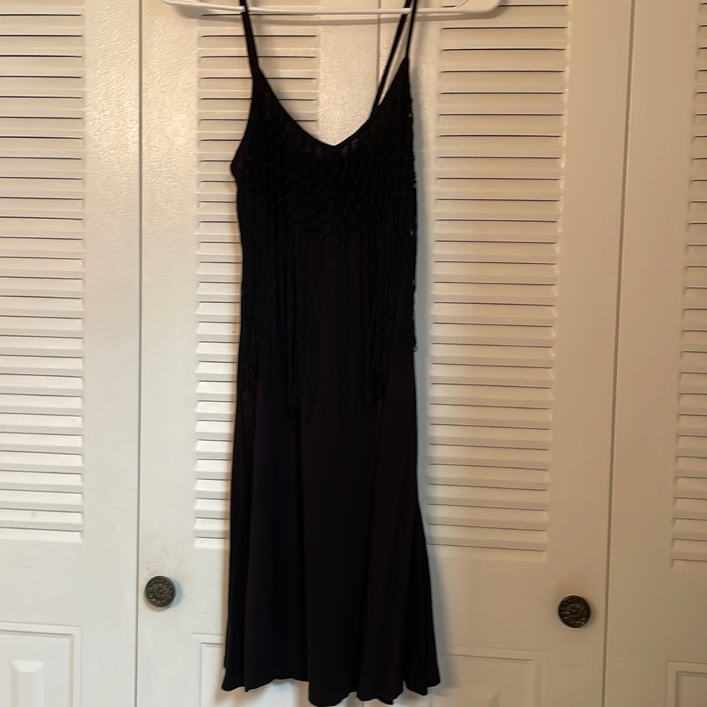 Fringed bathing suit cover